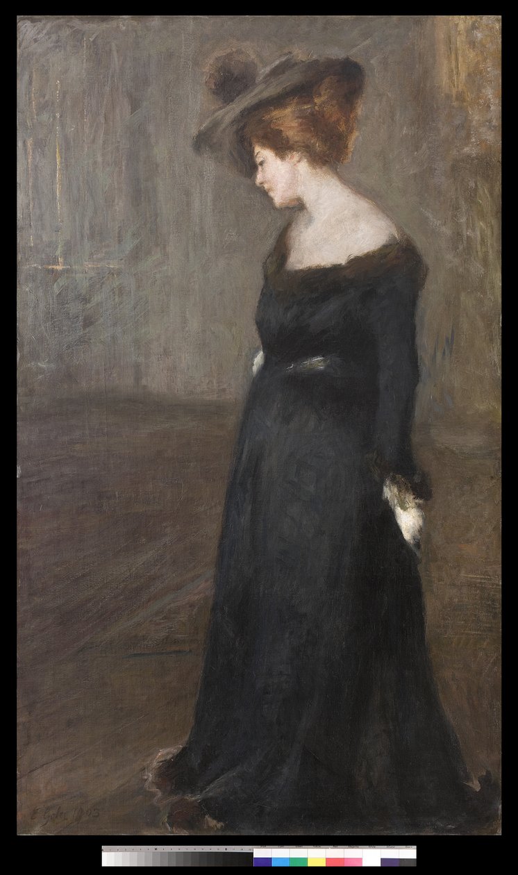 Portræt af en dame, 1903 af Emilio Gola