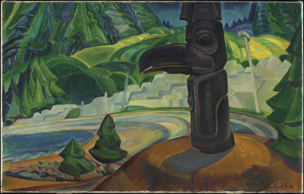 Skidegate, Graham Island, Britisk Columbia af Emily Carr