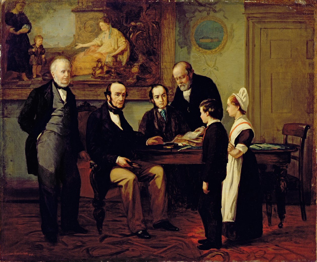 Tager afsked, 1868 af Emma Brownlow