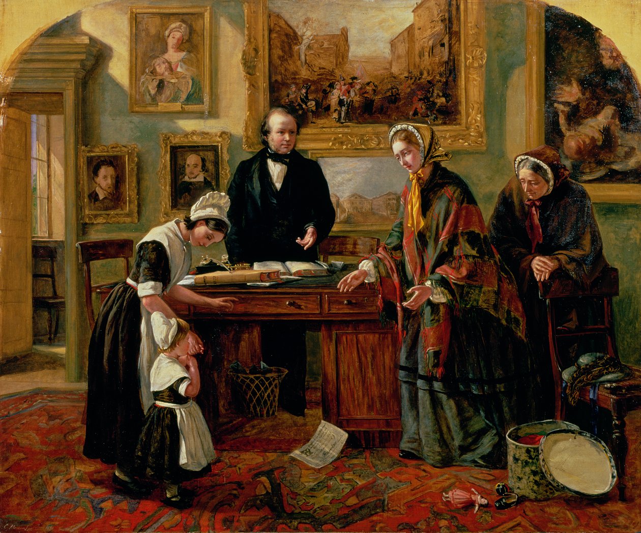 The Foundling restaureret til sin mor, 1858 af Emma Brownlow