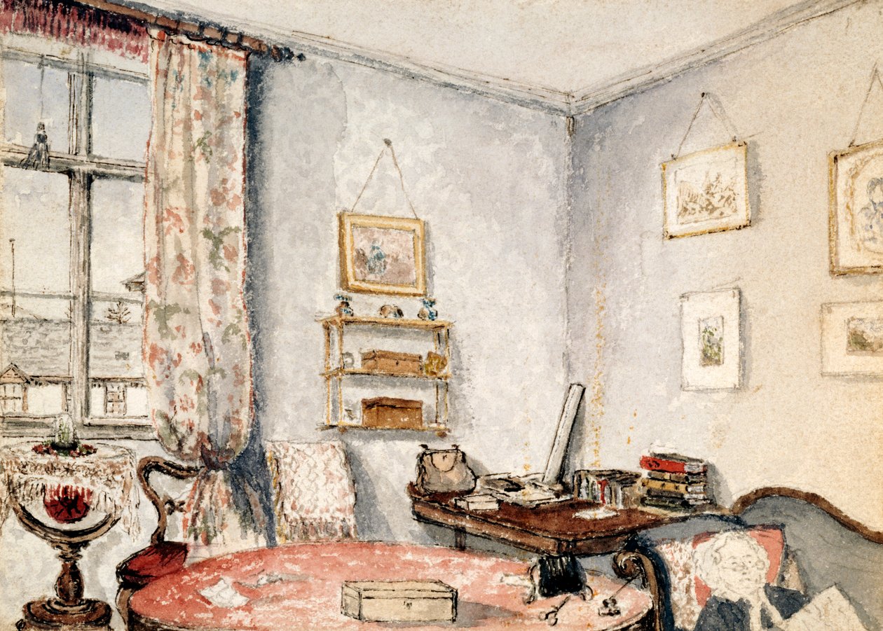 WindermereAnnie Scott - Gadringal - EK., C.1850 (wc på papir) af Emma Kinder