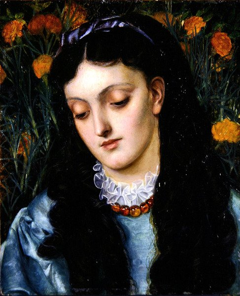 La Belle Jaune Girofle (olie på panel) af Emma Sandys