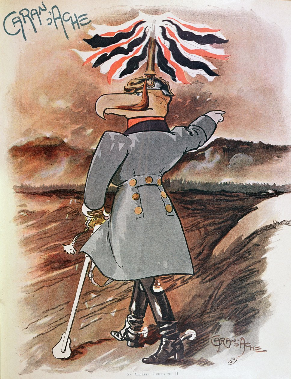 Kaiser Wilhelm II (1859-1941) c.1902 af Emmanuel Poire Caran D