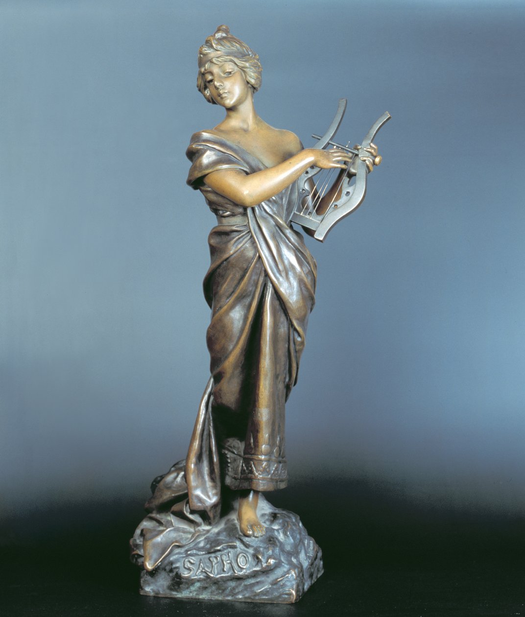 Sappho, ca. 1910 (bronze) af Emmanuel Villanis