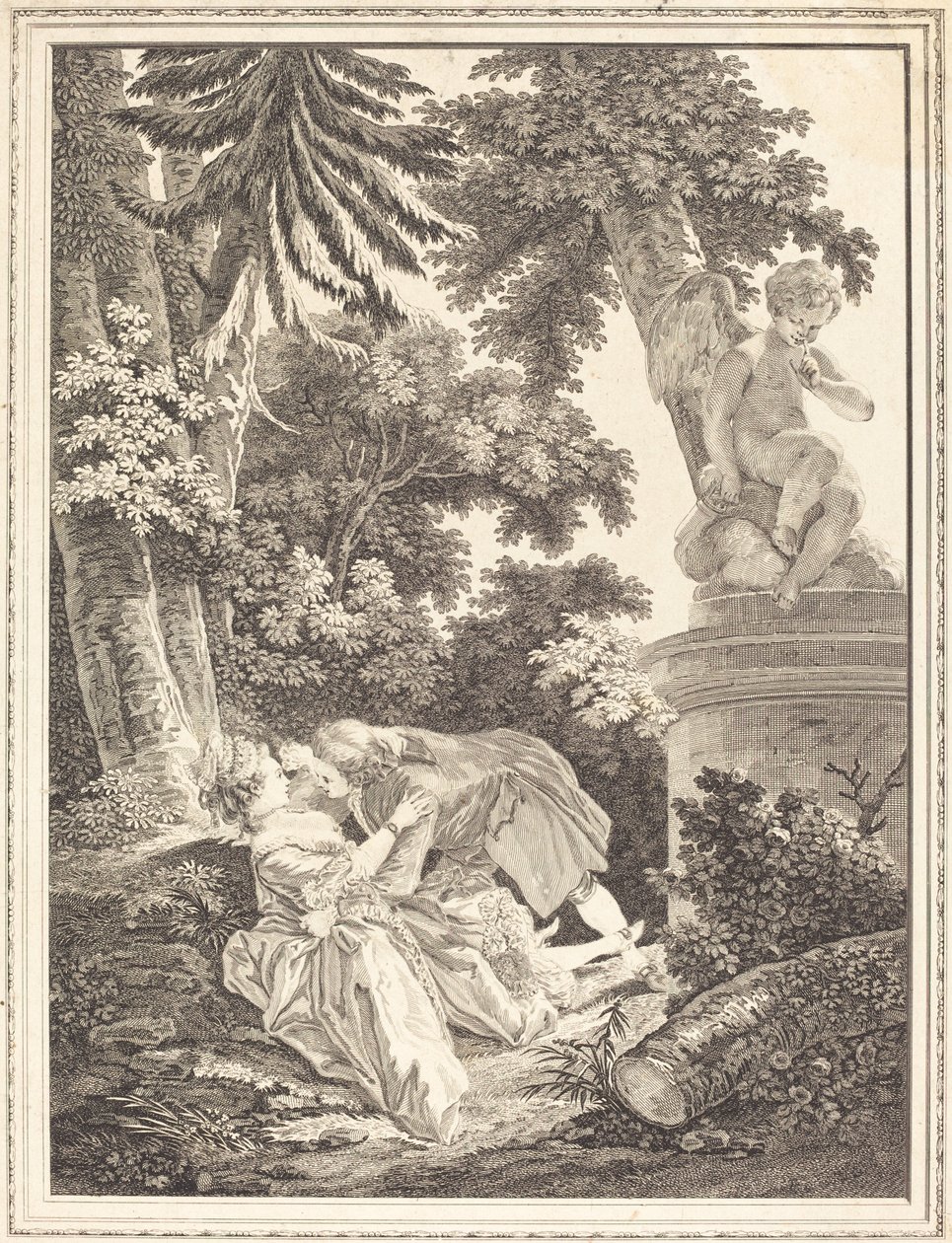 Natten af Emmanuel Jean Nepomucène de Ghendt after Pierre Antoine Baudouin