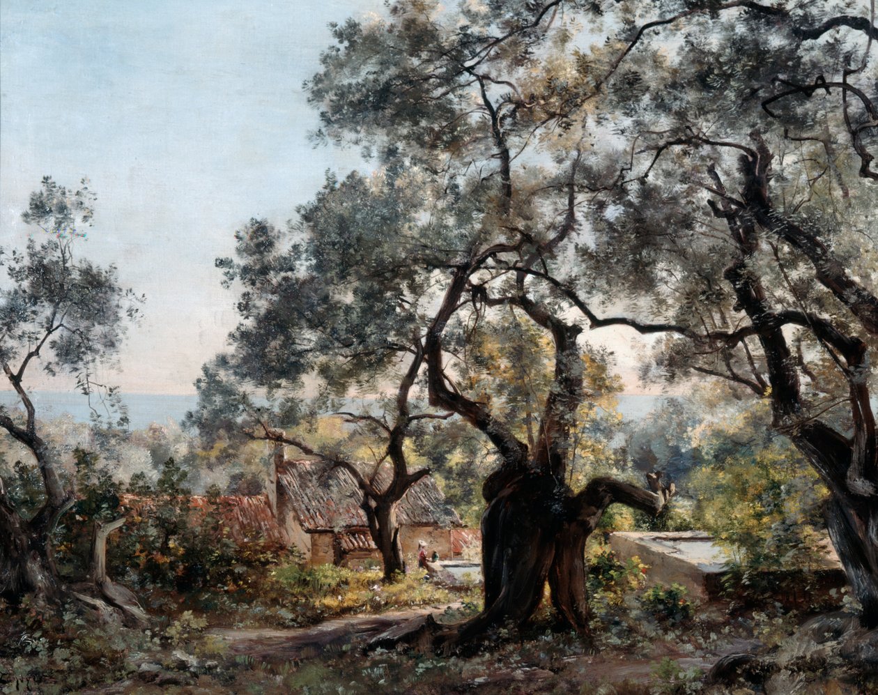 Lodola, tæt på Menton, 1892. af Emmanuel Lansyer