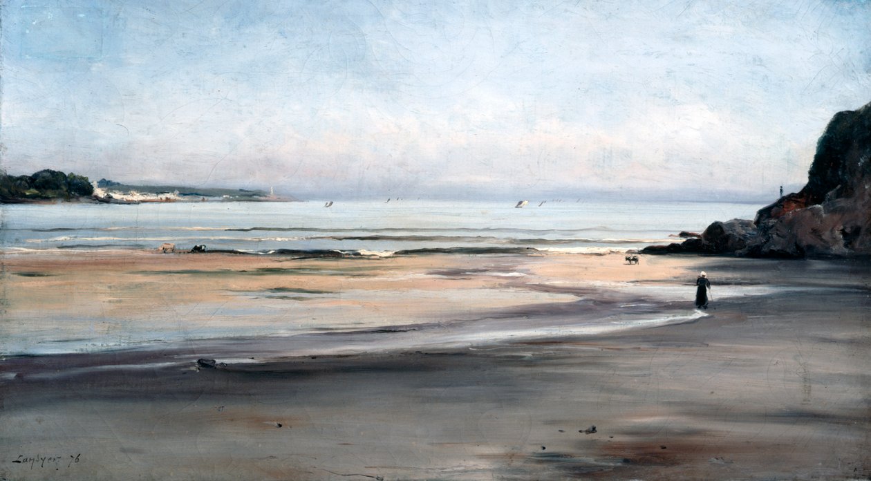 Stigende tidevand lørdag morgen, 1876. af Emmanuel Lansyer
