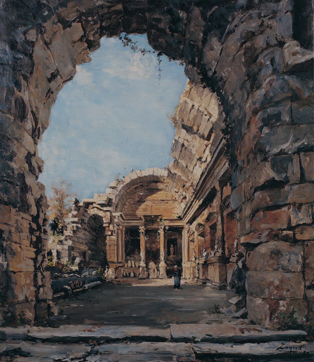 Dianas tempel, Nîmes af Emmanuel Lansyer