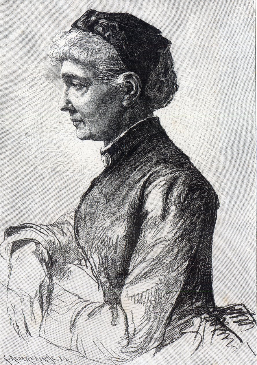 "Studie af en kvinde", 1893 af Empress Frederick of Germany