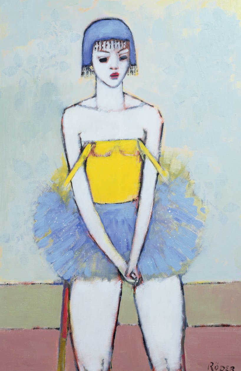 Spangled Tutu (olie om bord) af Endre Roder
