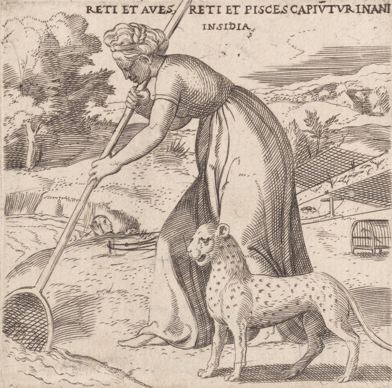 Indfangning, ca. 1545-50. af Enea Vico