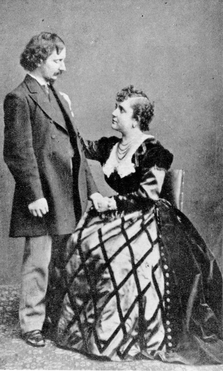 Algernon Charles Swinburne og Adah Menken af English Photographer