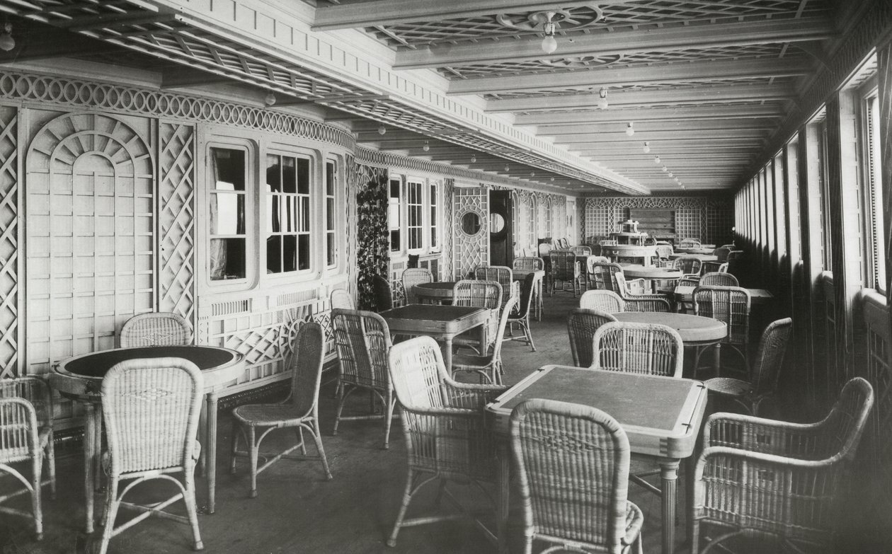 Cafe Parisien på RMS Titanic, 4. januar 1912 af English Photographer