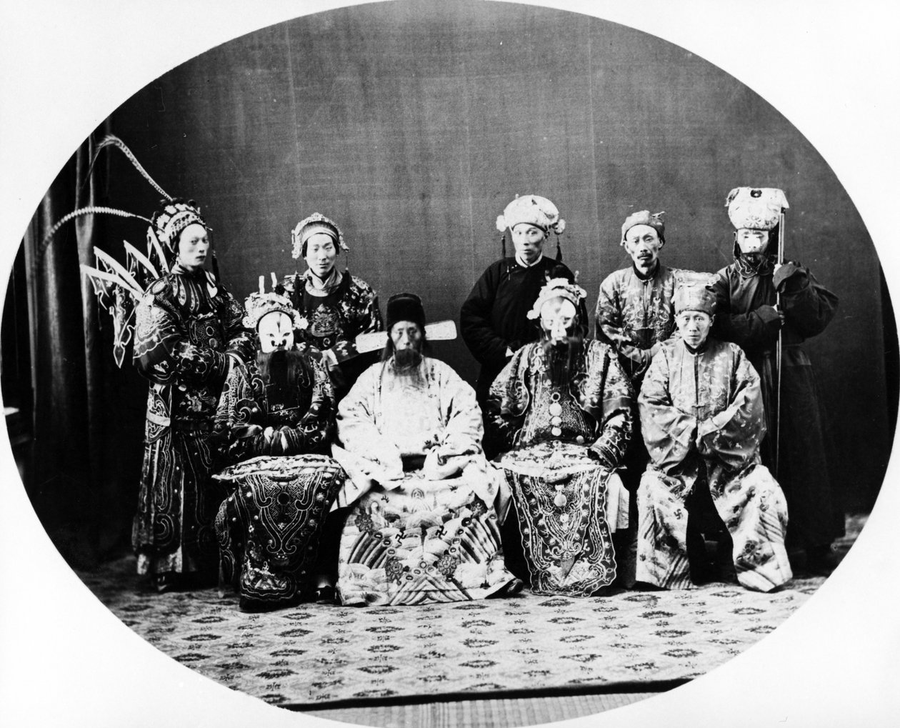 Kinesiske teatre, Shanghai, ca. 1870 af English Photographer