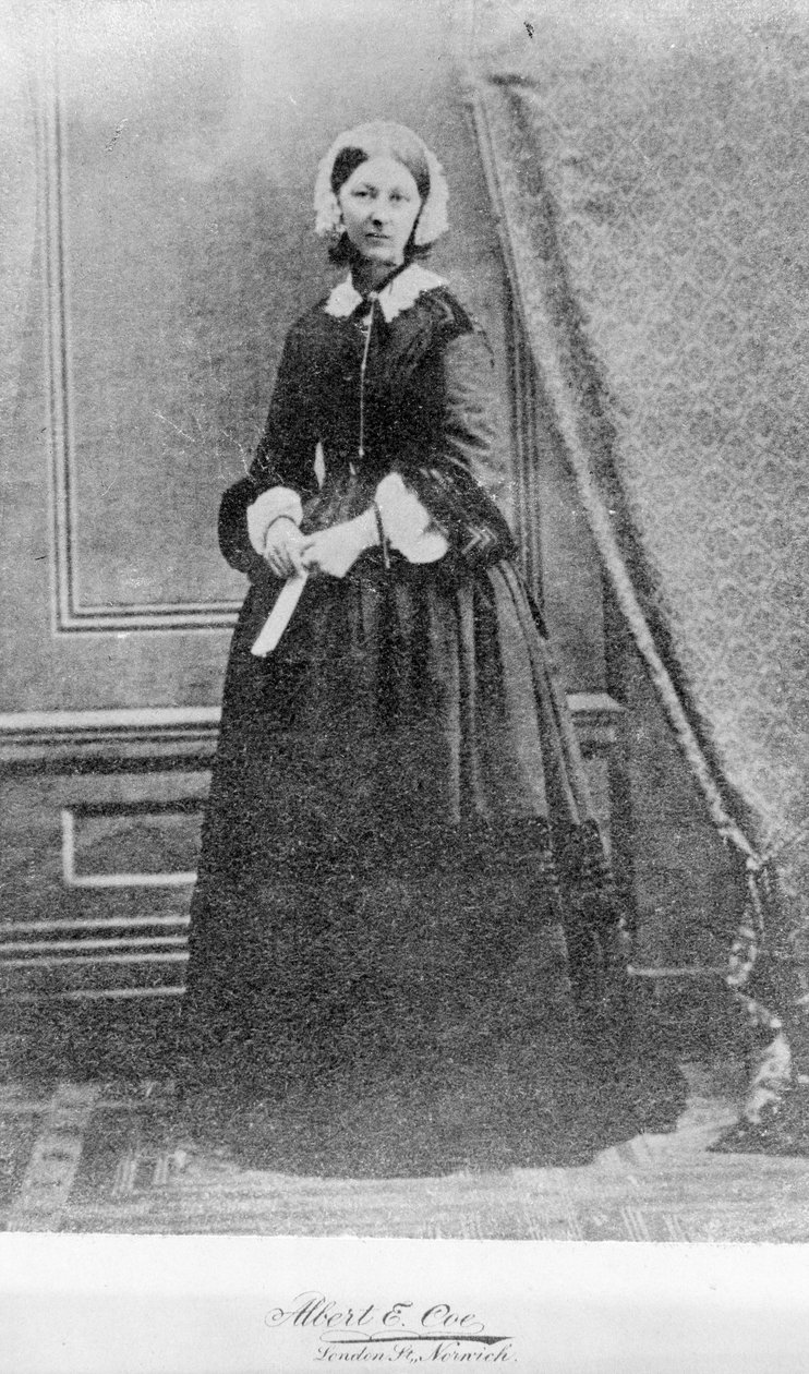Florence Nightingale, 1856 af English Photographer