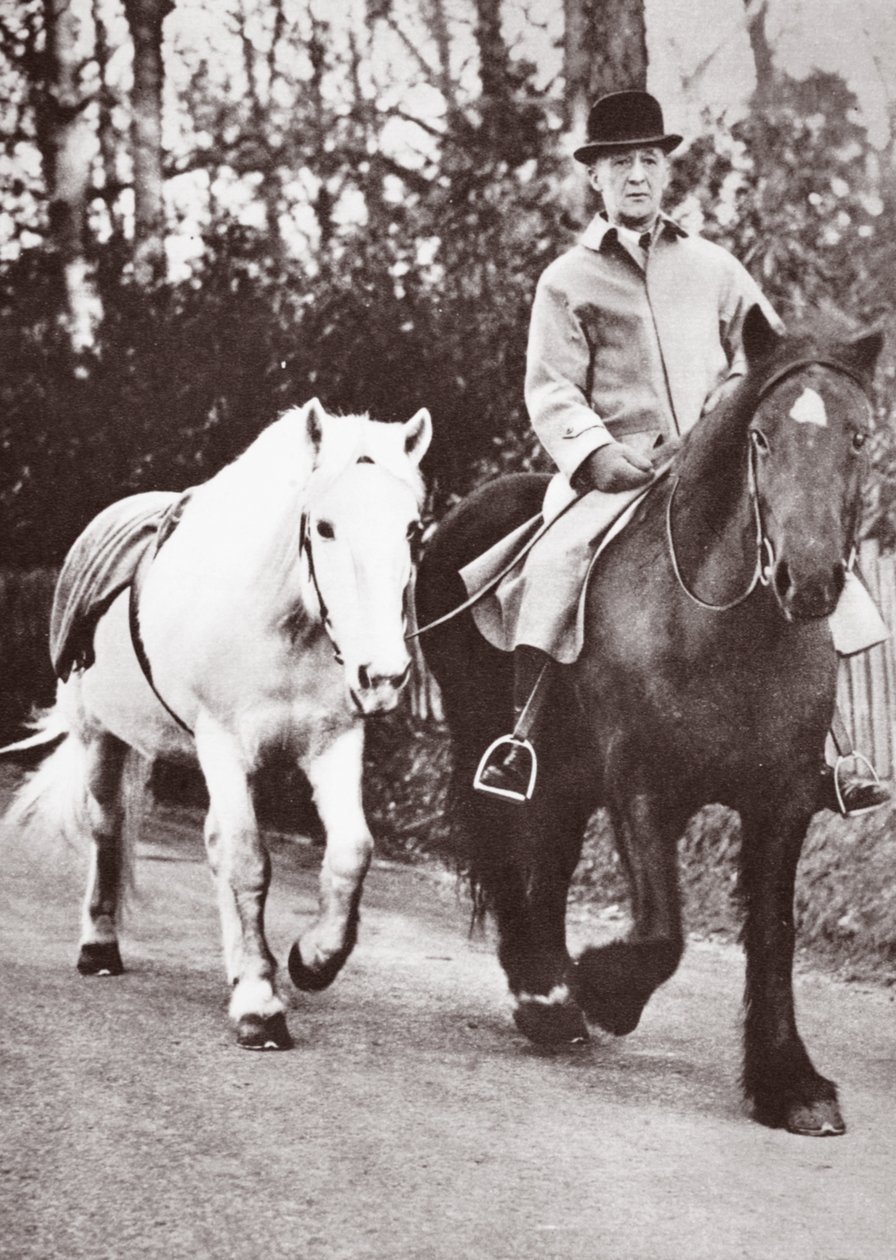 George vs pony, Jock, 1936 af English Photographer