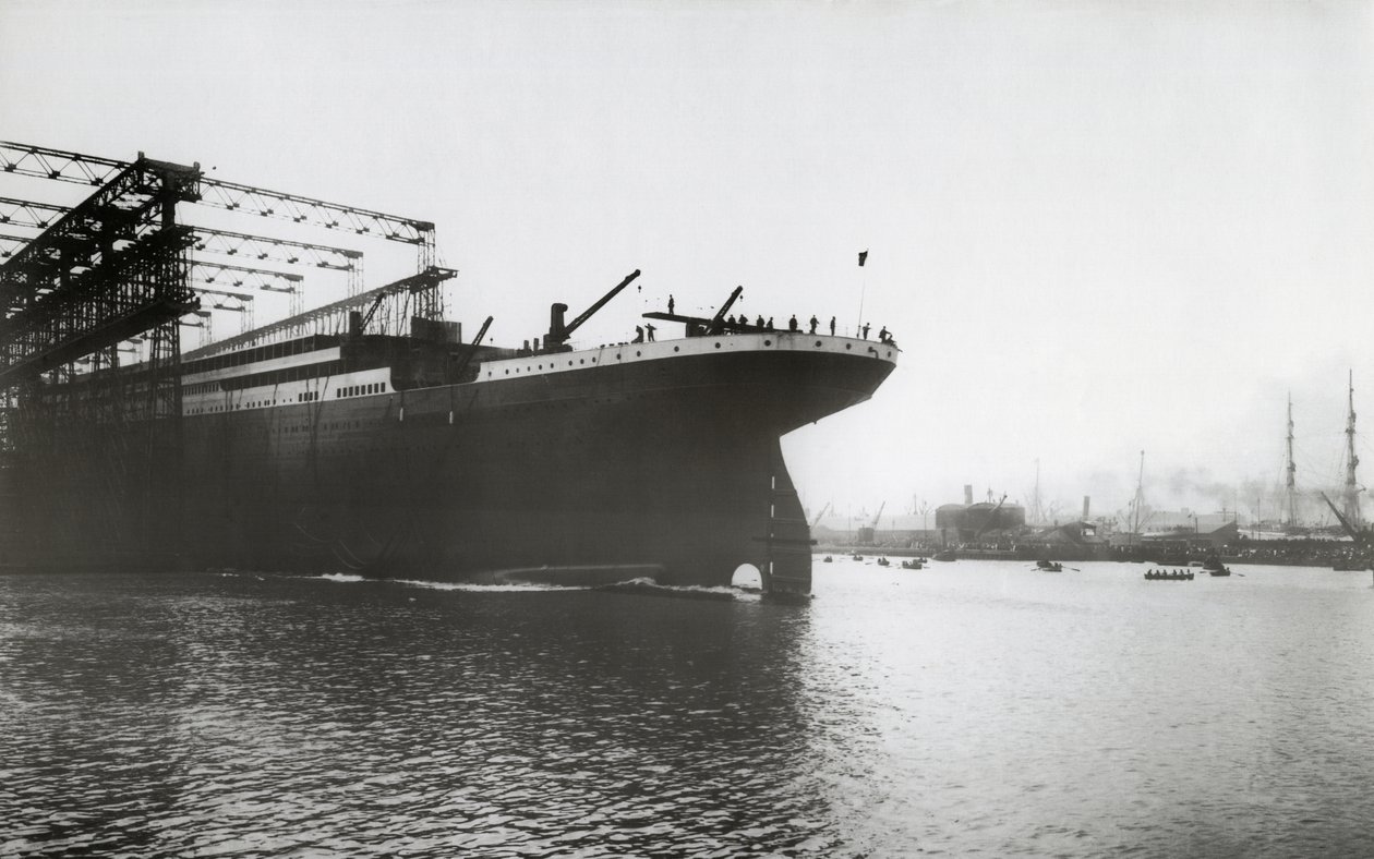 Lancering af RMS Titanic, 31. maj 1911 af English Photographer