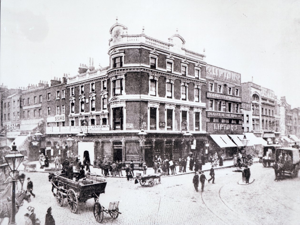 Pentonville Road scene, Islington, London af English Photographer