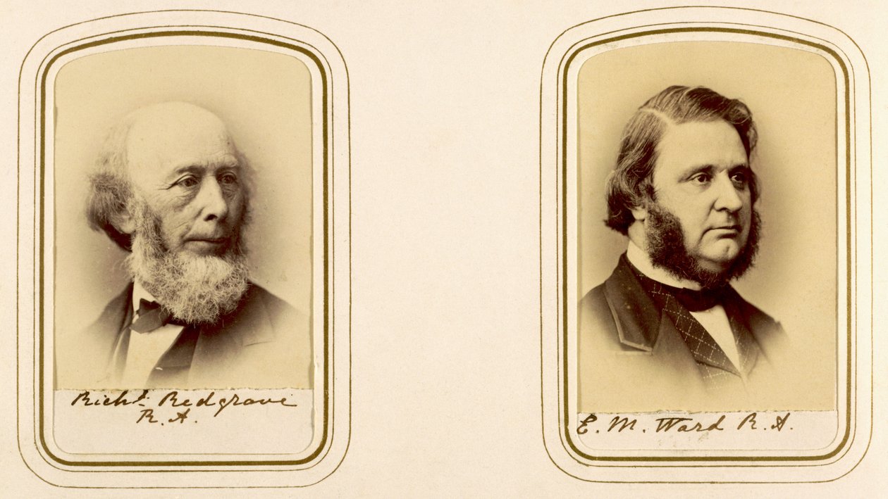 Portrætter af Richard Redgrave og Edward Matthew Ward af English Photographer