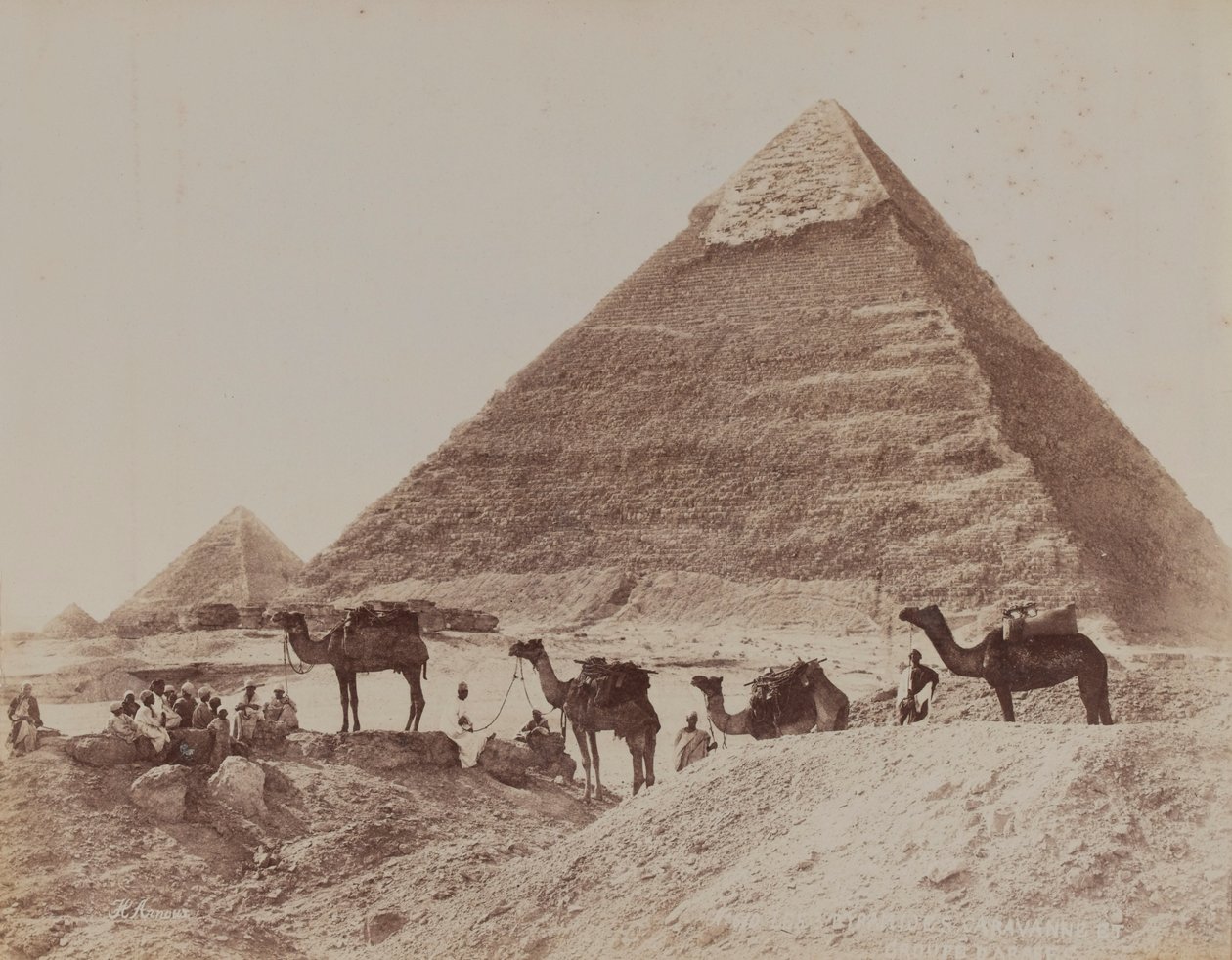 Pyramide, Egypten, 1893 af English Photographer