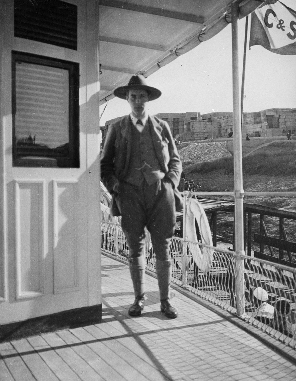 Sightseeingtur langs Nilen, ombord på SS Rameses den Tredje, 1904 af English Photographer