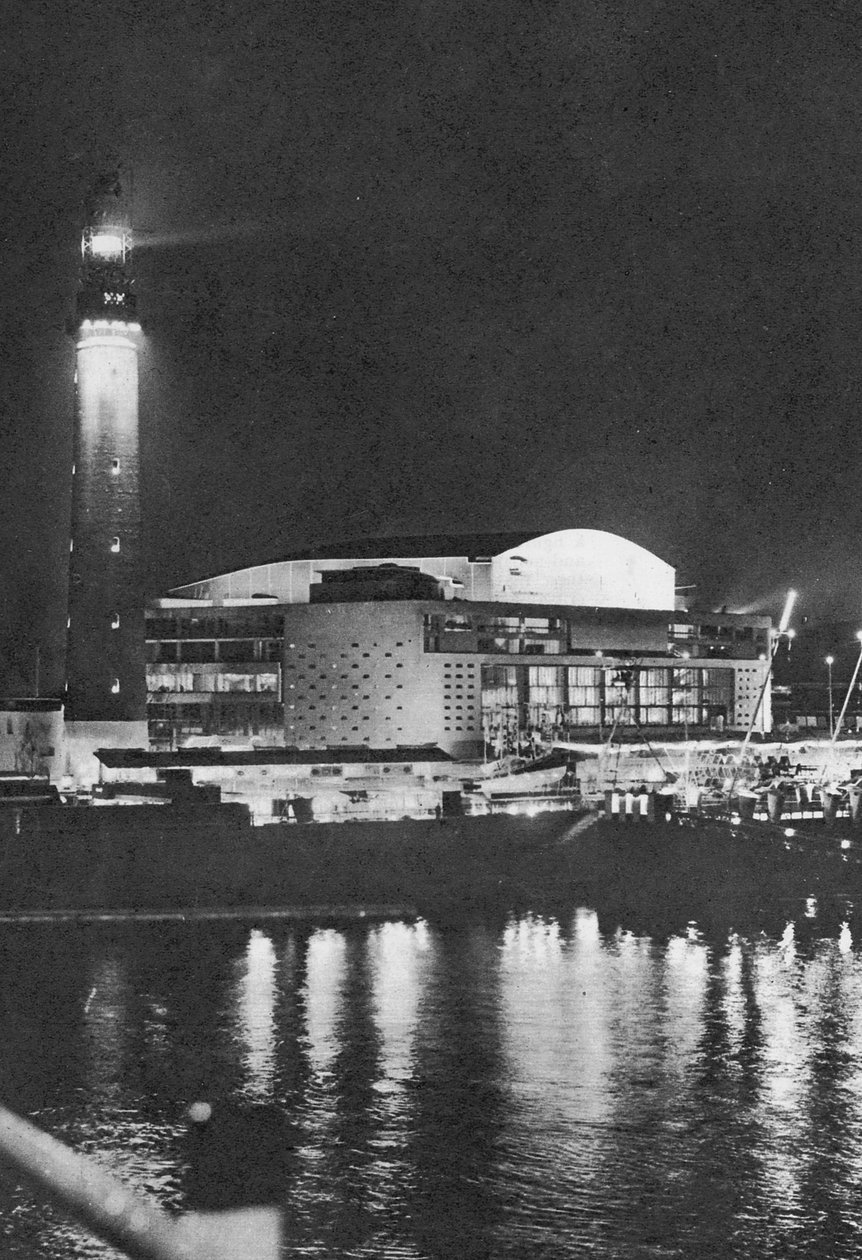 Southbank at Night, 1951 af English Photographer