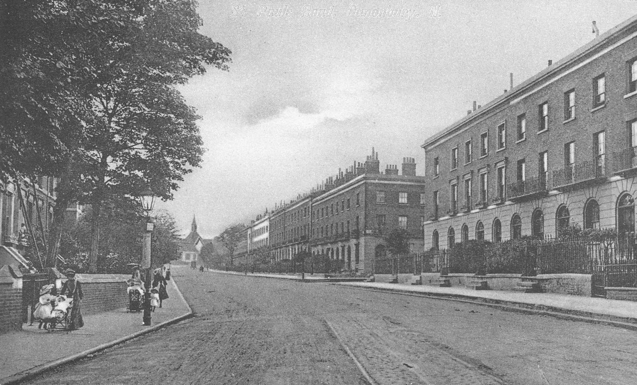 St. Pauls Road, Canonbury, Islington, ca. 1905 af English Photographer