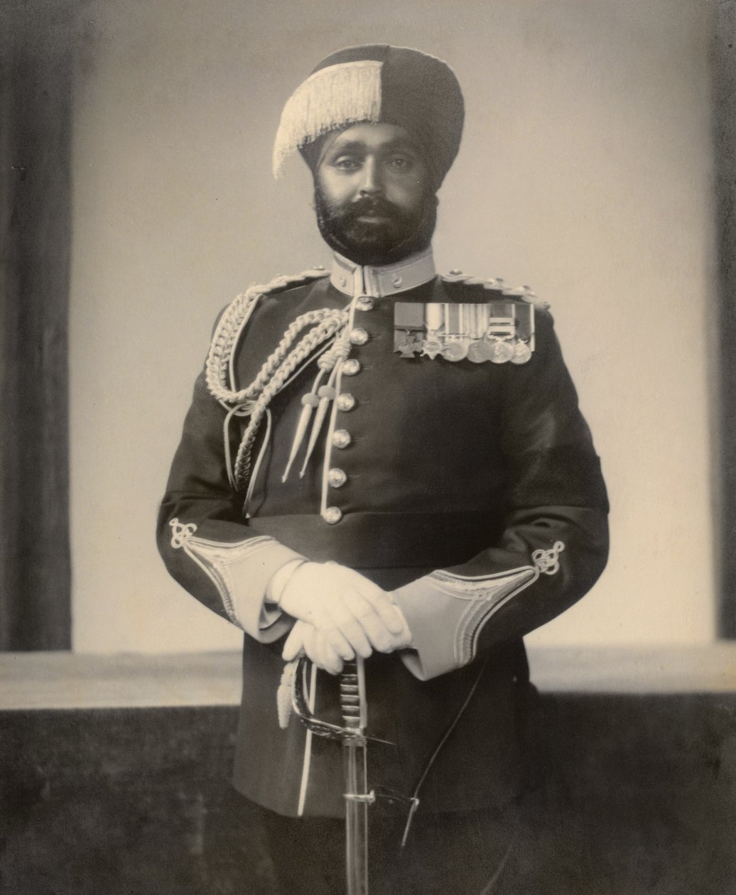 Subedar-major Shir Singh, Bahadur Waq Obi, 4. bataljon, 15. Punjab-regiment, 1936-37 af English Photographer