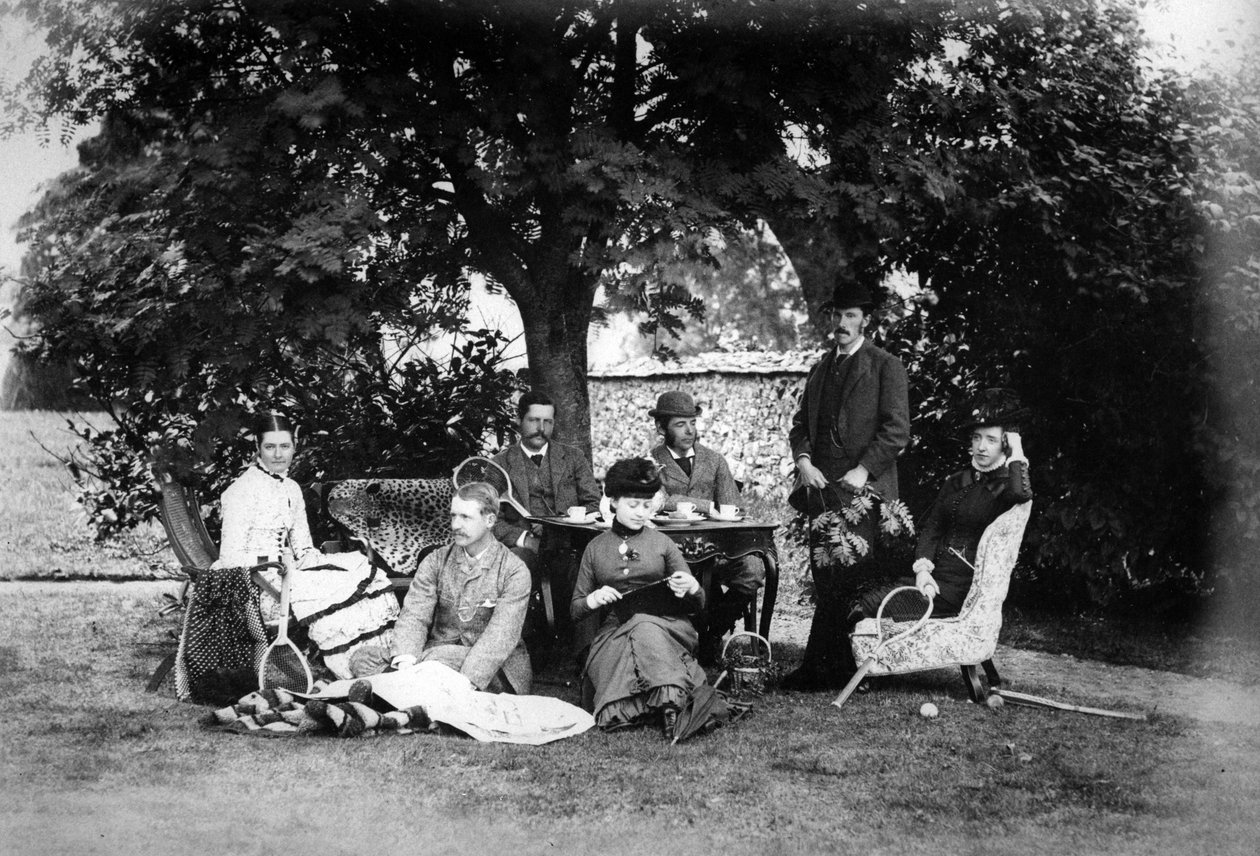 Te i haven, ca. 1890 af English Photographer