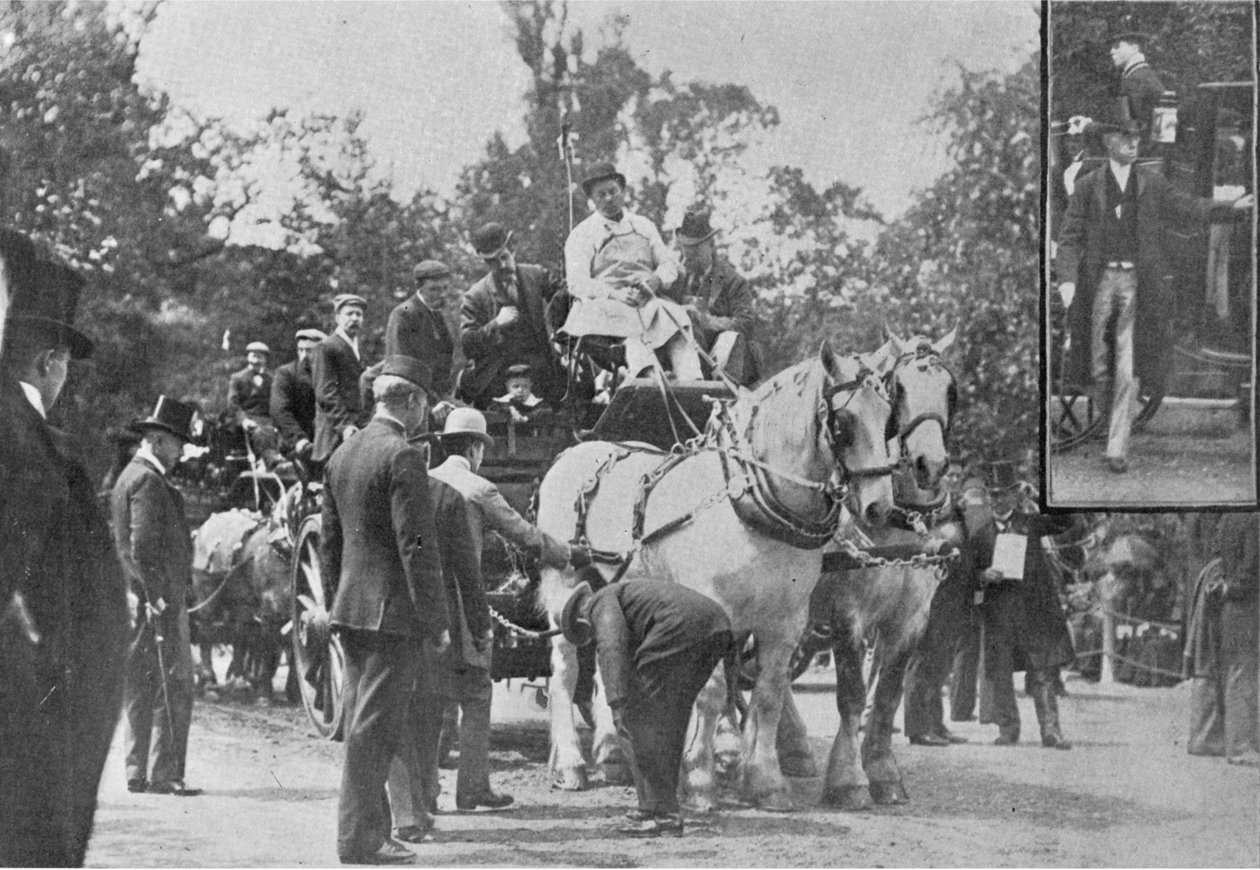 The Cart-Horse Parade, illustration fra Kongen, 1. juni 1901 af English Photographer