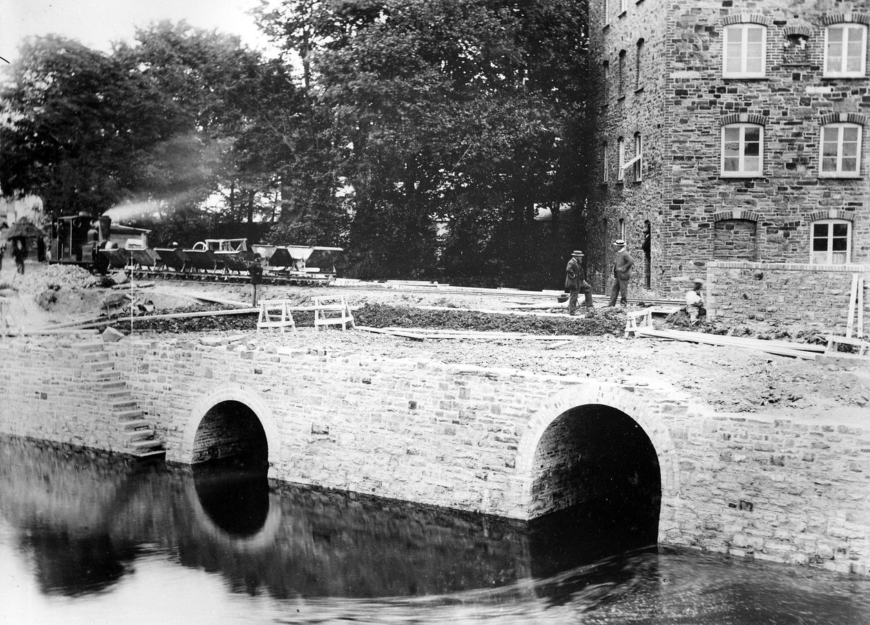 Anlæg af Lynton og Barnstaple jernbanen, ca. 1897 af English Photographer