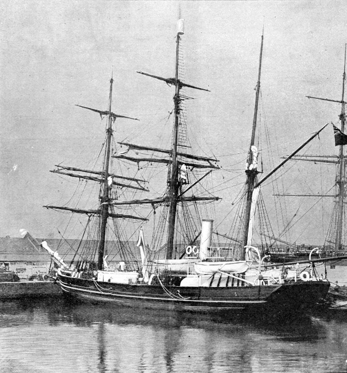 The National Antarctic Expedition Relief Ship, illustration fra The Graphic, 19. juli 1902 af English Photographer