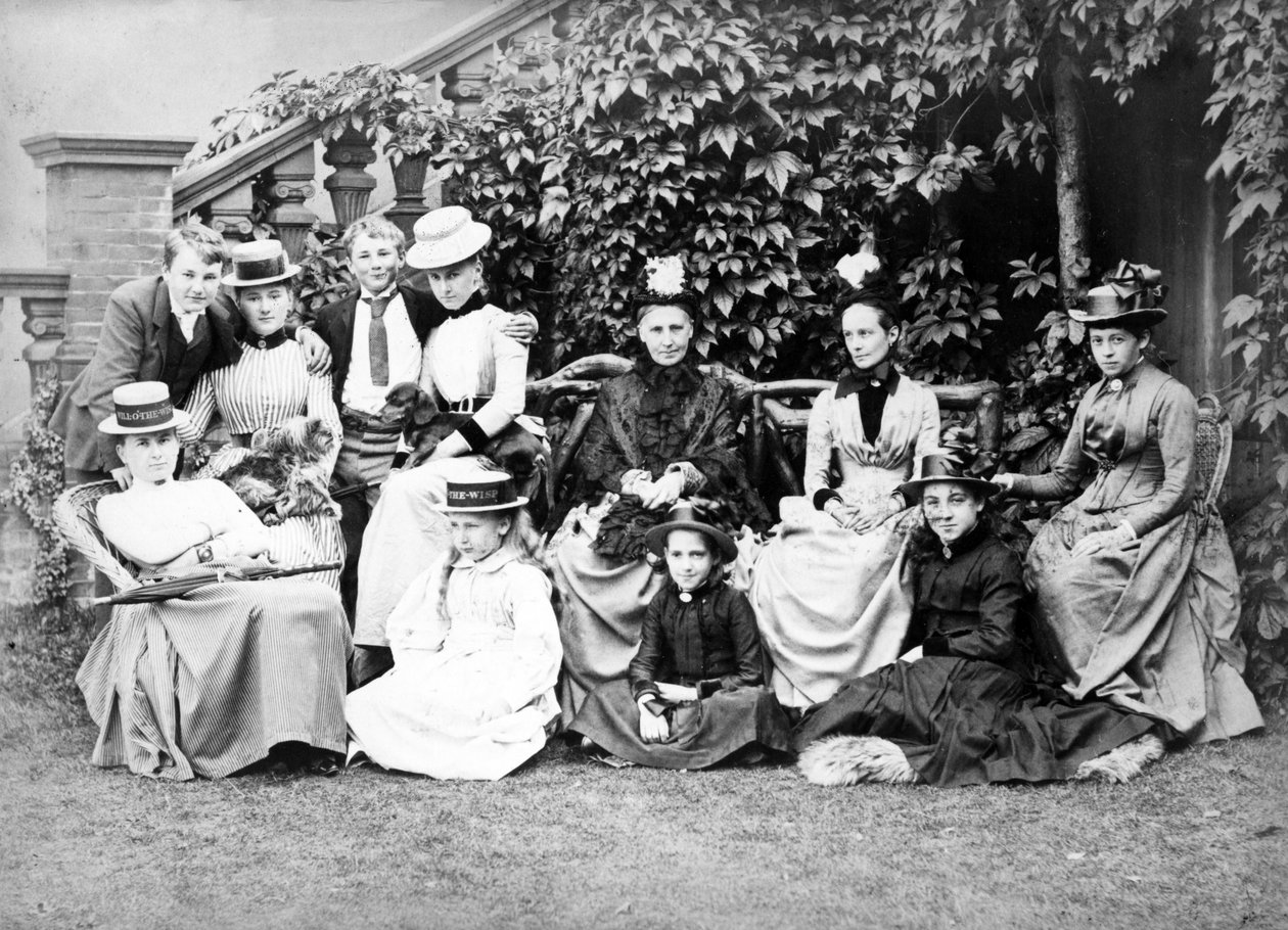Victoriansk gruppeportræt, ca. 1890 af English Photographer