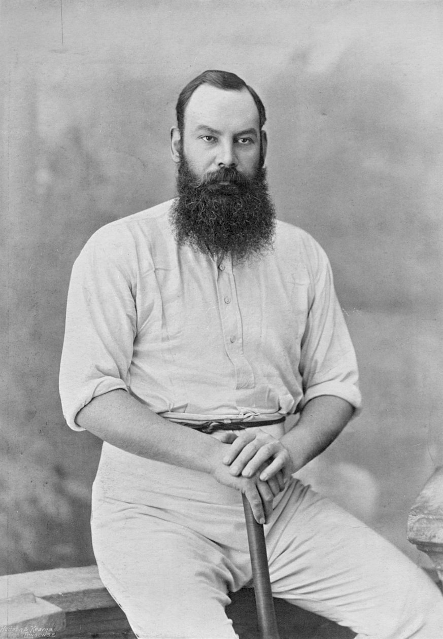 W.G. Grace, fra Famous Cricketers and Cricket Grounds, udgivet af Hudson og Kearns, 1895 af English Photographer