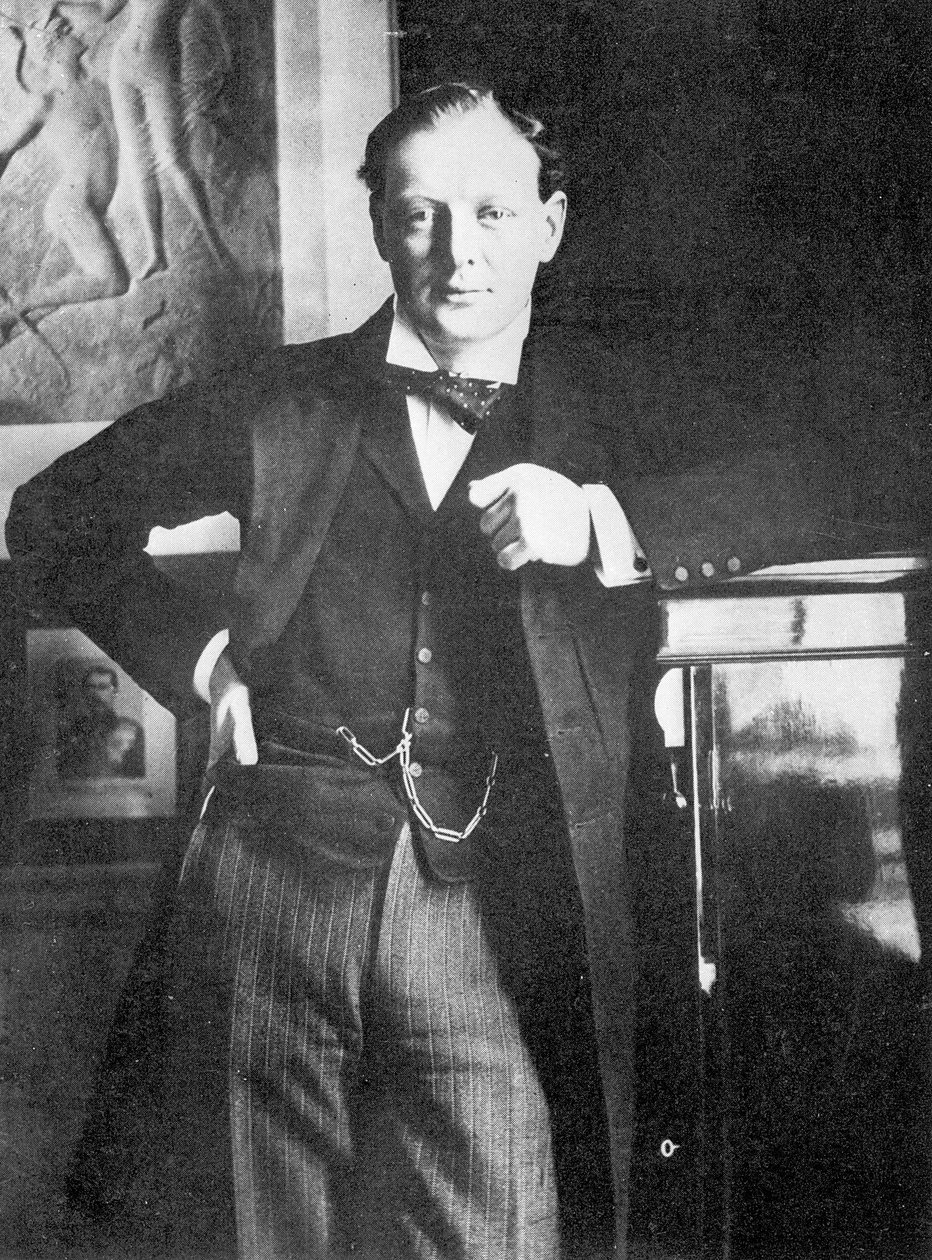 Winston Spencer Churchill i 1904 af English Photographer