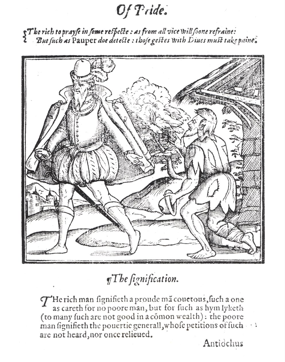 A Rich Man Spurns a Ragged Beggar, fra 