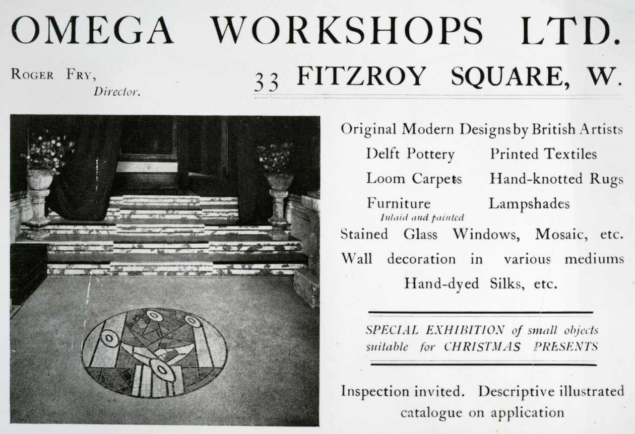 Annonce for Omega Workshops Ltd (print) af English School