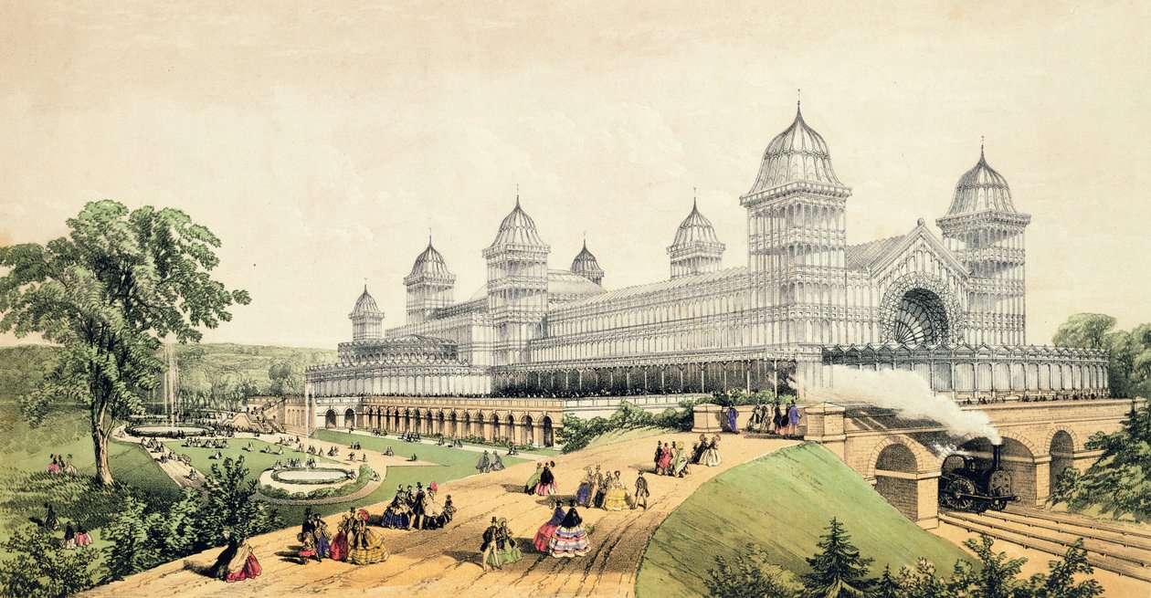 Alexandra Palace, udgivet af J.King und Son, 1873 af English School