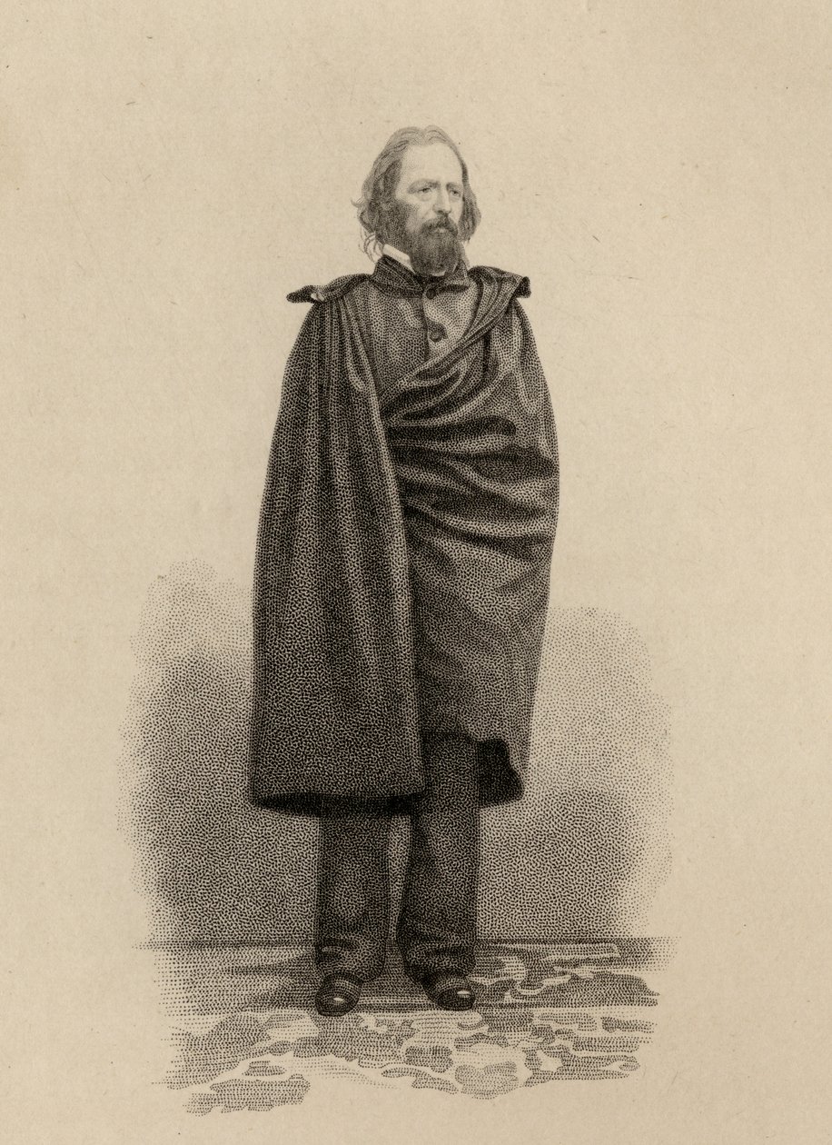 Alfred Lord Tennyson (1809-92) af English School