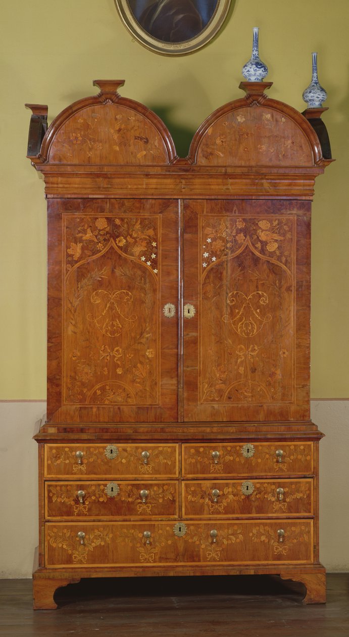 Skab, ca. 1700 (valnøddemarquetry) af English School
