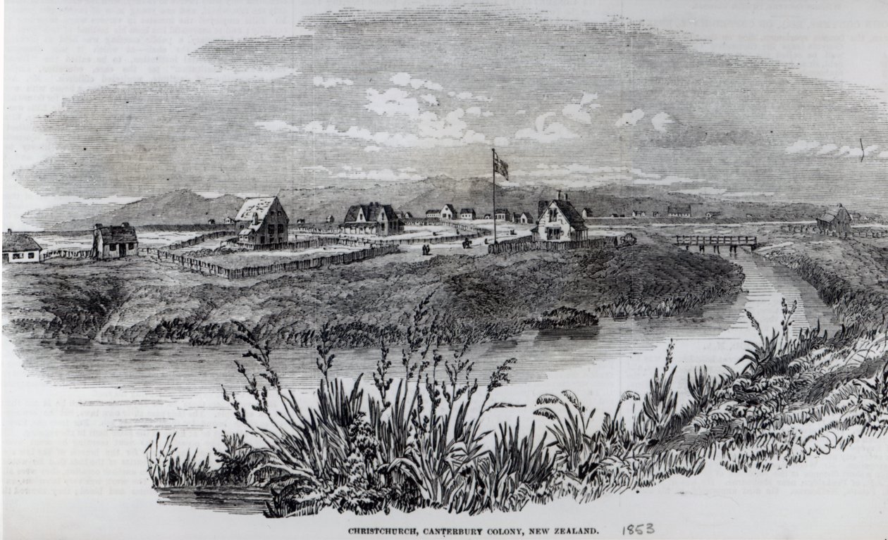 Christchurch, Canterbury Colony, New Zealand, fra 