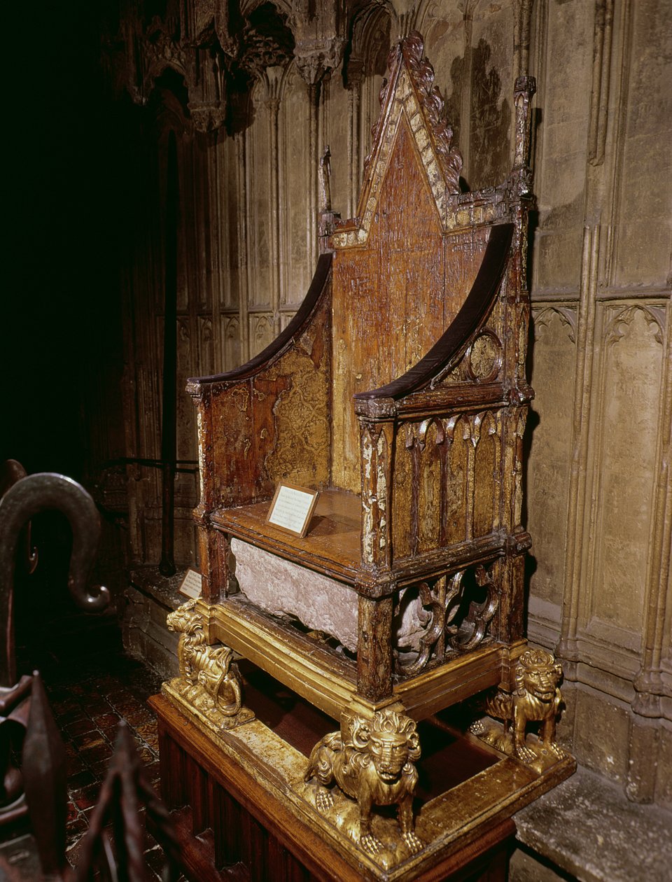 Kroningsstol lavet til Edward I af Walter, 1300-01 (træ) af English School