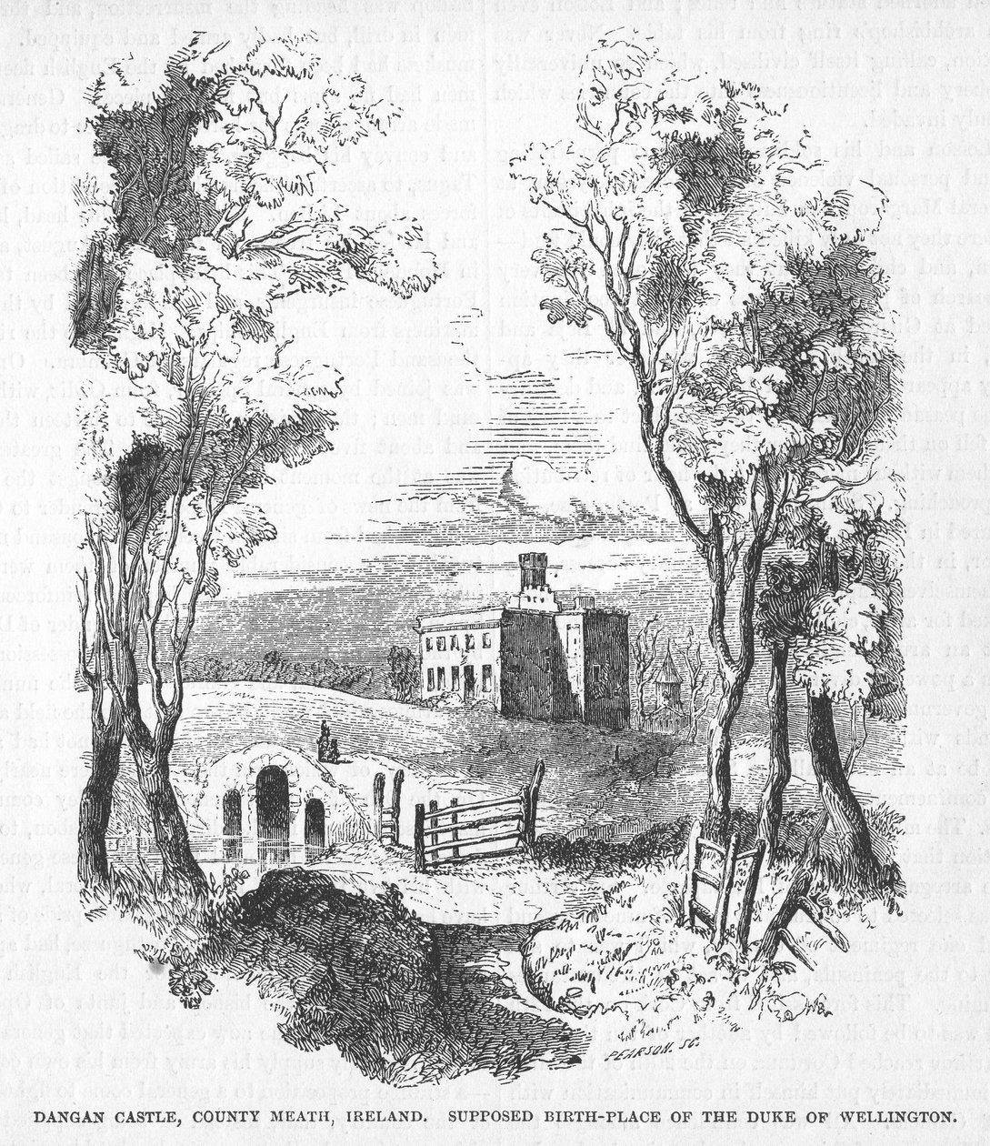 Dangan Castle, County Meath, Irland af English School