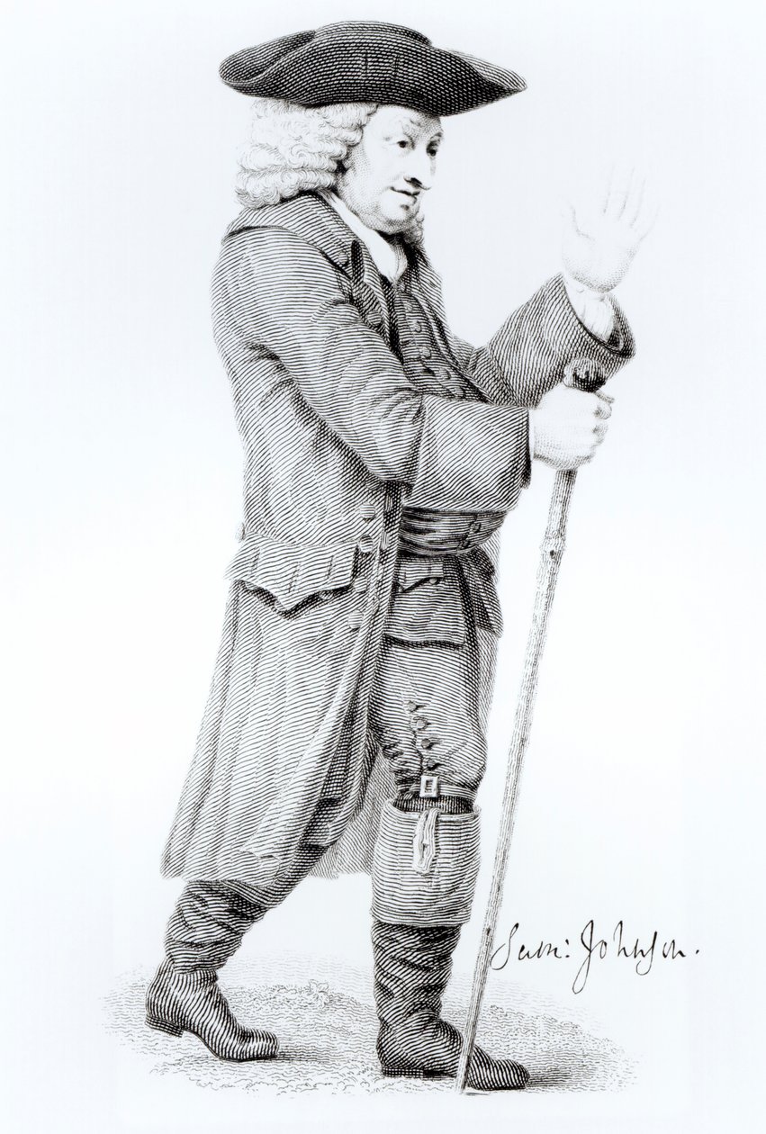 Dr. Samuel Johnson (1709-84) (se også 344380) af English School