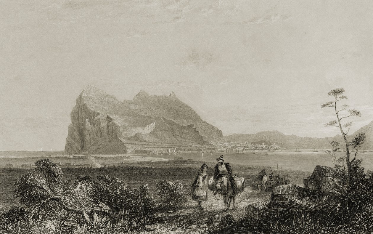 Gibraltar fra Lower Signal Tower af English School