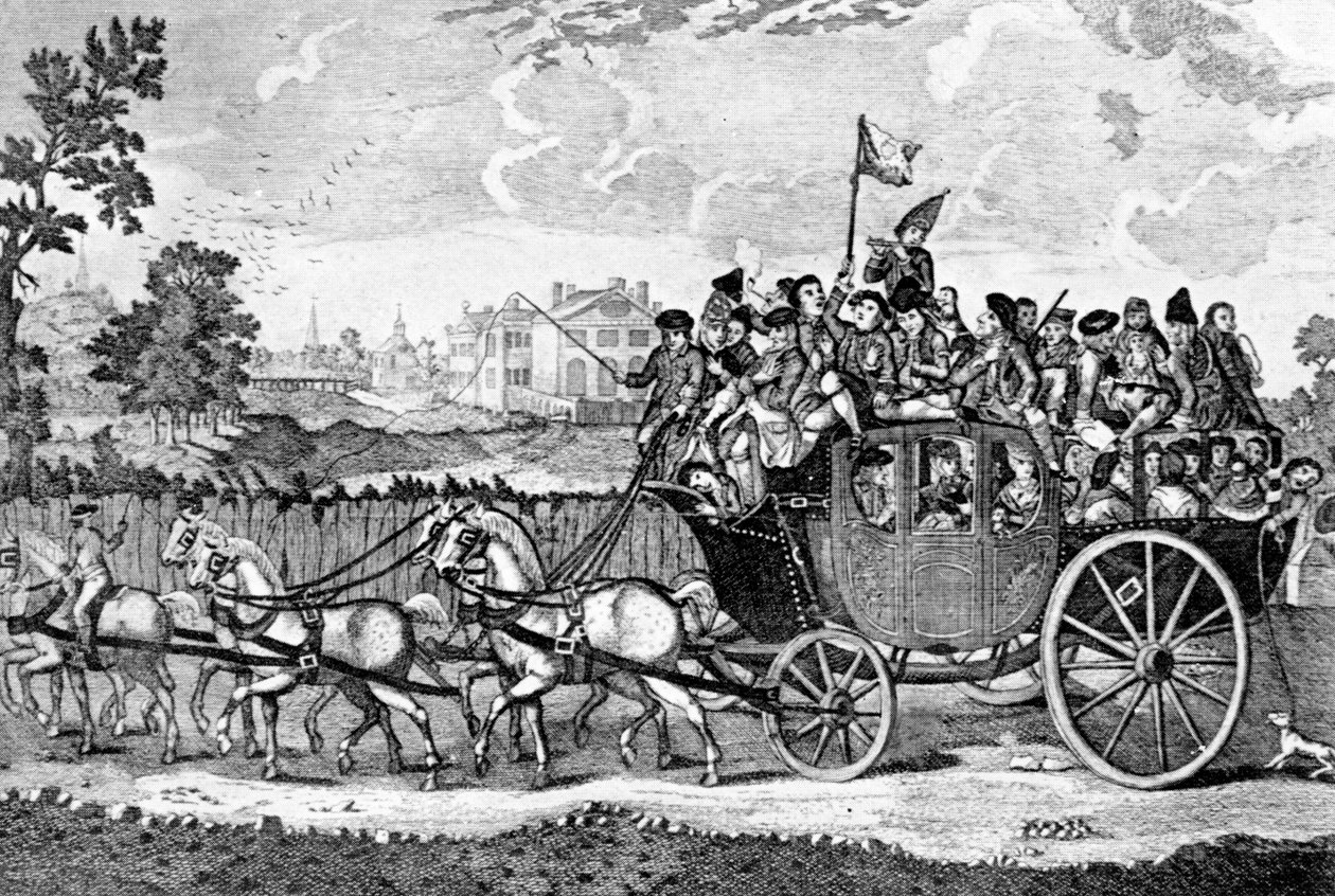 På vej til Bury Fair, 1750 af English School