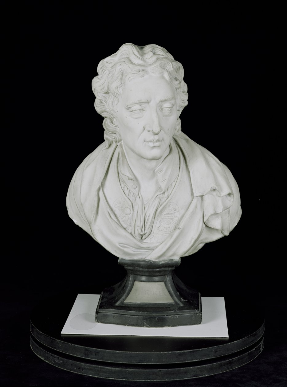 John Locke (1632-1704) (gips) af English School
