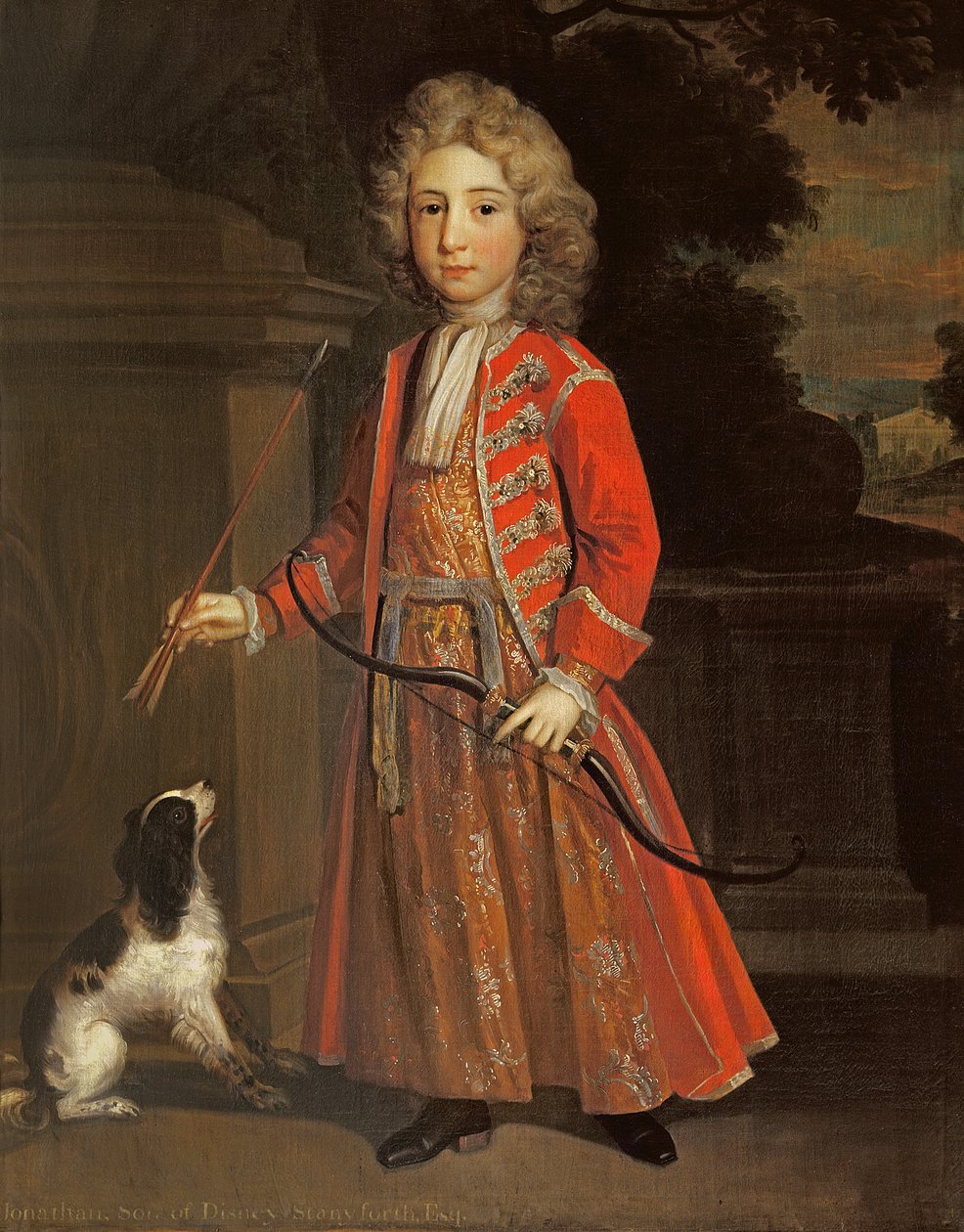 Jonathan Stanforth som ung dreng, ca. 1715 af English School