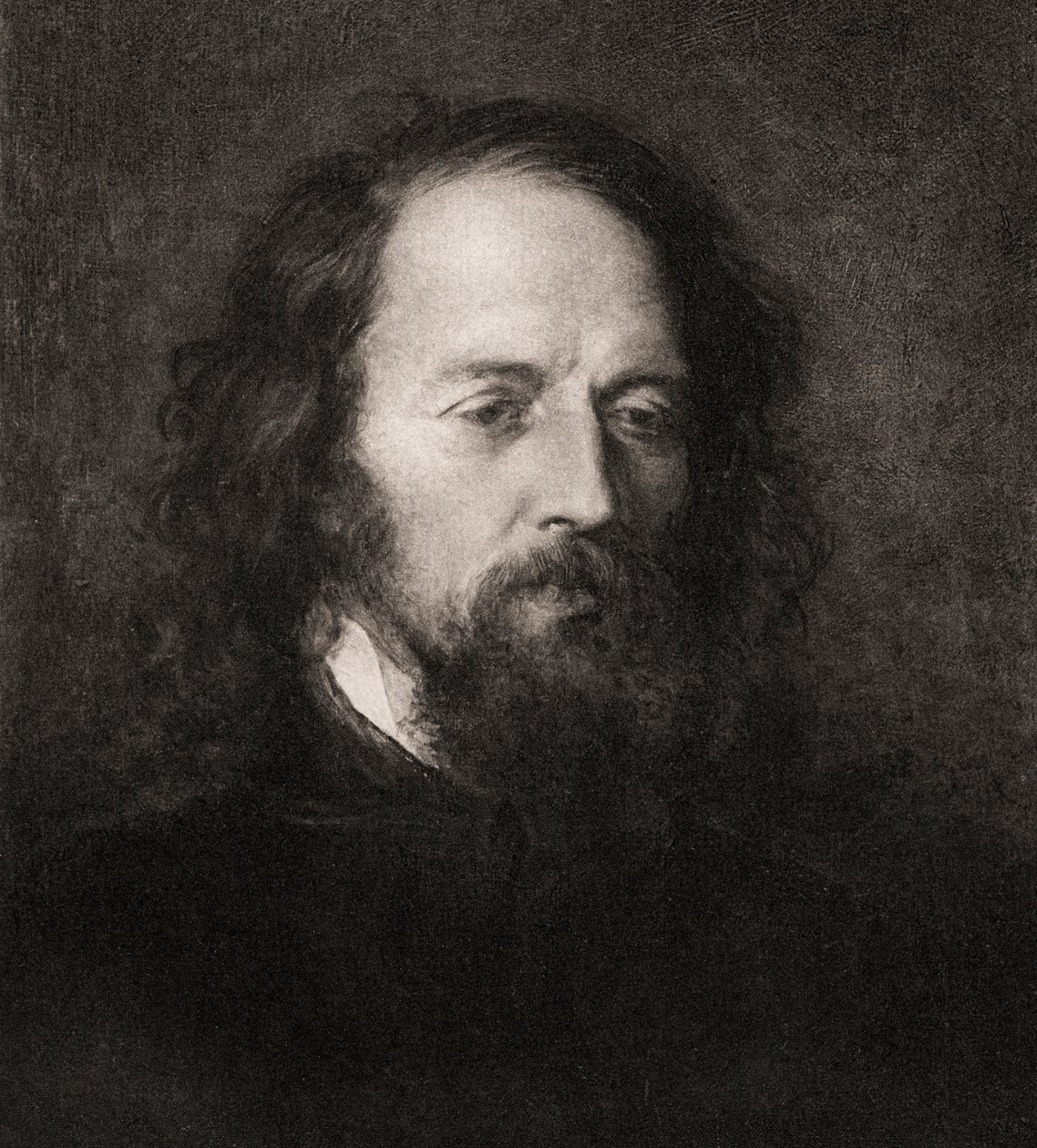 Lord Alfred Tennyson (1809-92) af English School