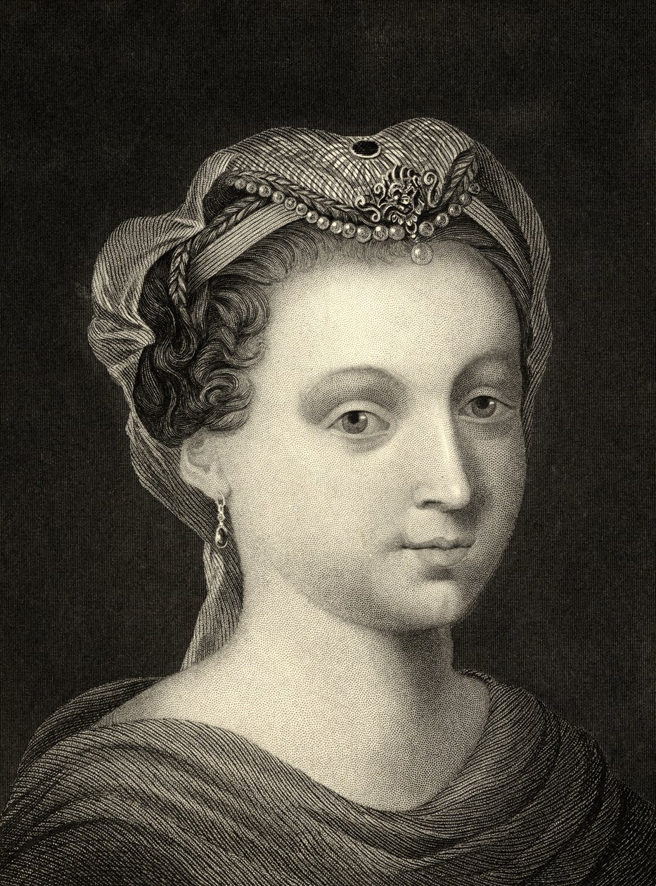 Mary Queen of Scots (1542-87) af English School